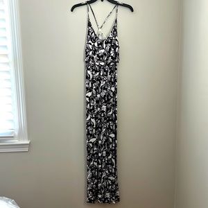 Purple Floral Maxi Dress